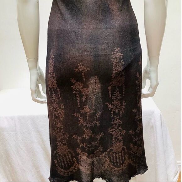 BODYCON SHEER PEACOCK BLUE ITALY SHEER TANK SLIP DRESS MEDIUM - Picture 7 of 9